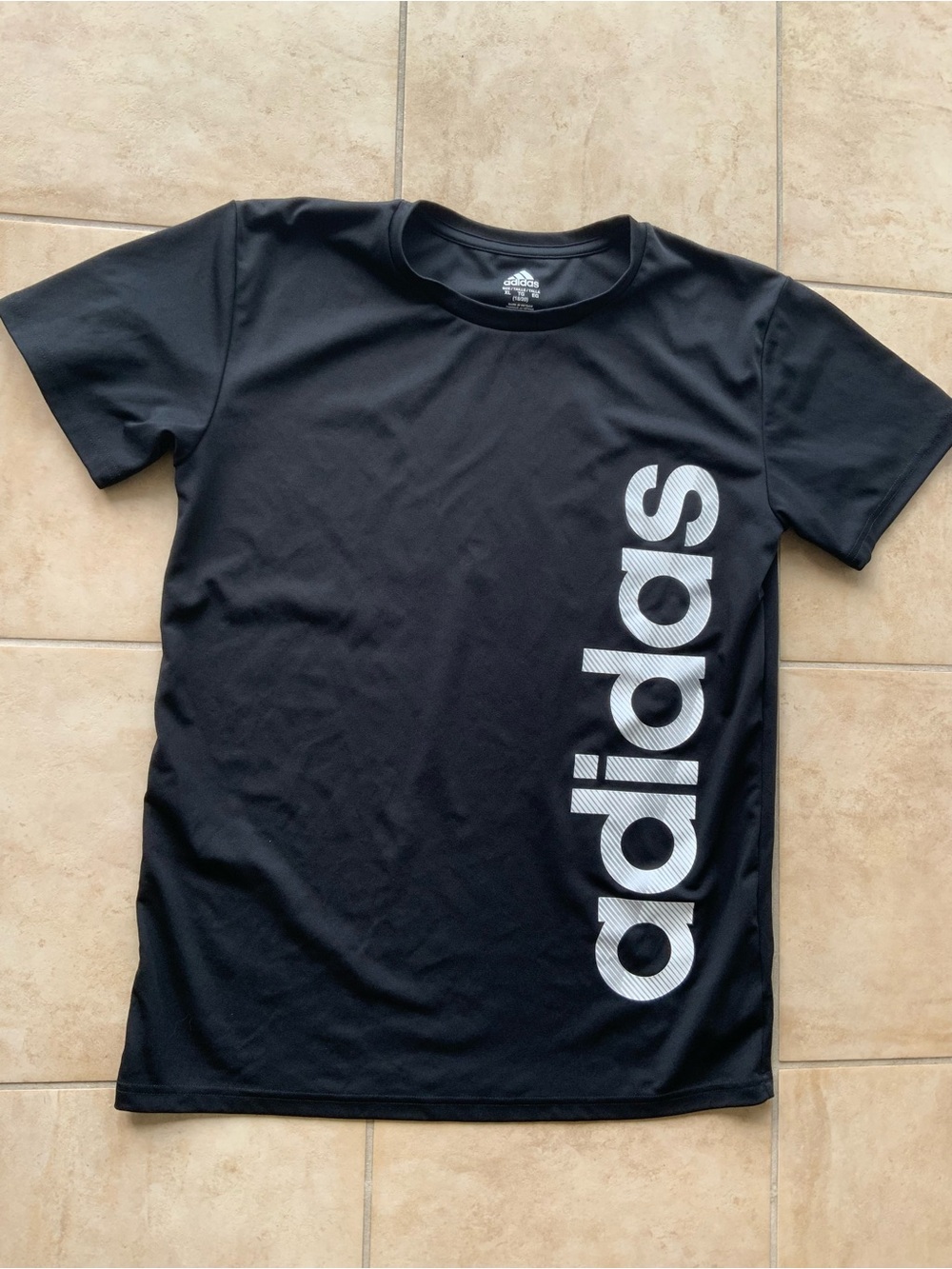 Adidas Kids Black Graphic Logo Tee Size XL (18/20)